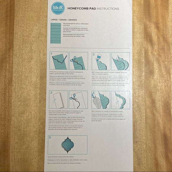 💥 2 for 12 or 4 for 20 💥  Large Honeycomb Pads from We R Memory Keepers - Picture 3 of 6